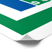 Poster grille fer terrain de football (Coin)