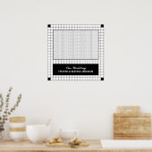 Poster Grille noire (Cuisine)