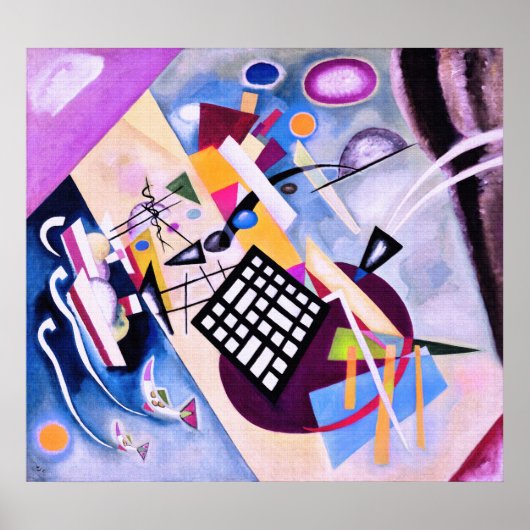 Poster Grille noire - Kandinsky (Devant)