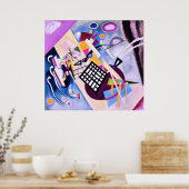 Poster Grille noire - Kandinsky (Cuisine)