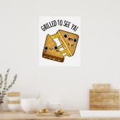 Poster Grillé Pour Voir Ya Funny Puns De Nourriture (Cuisine)