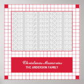 Poster Grille rouge (Devant)