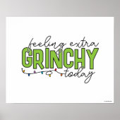 Poster Grille | Sentiment de grinchy supplémentaire aujou (Devant)