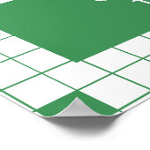 Poster Grille verte (Coin)