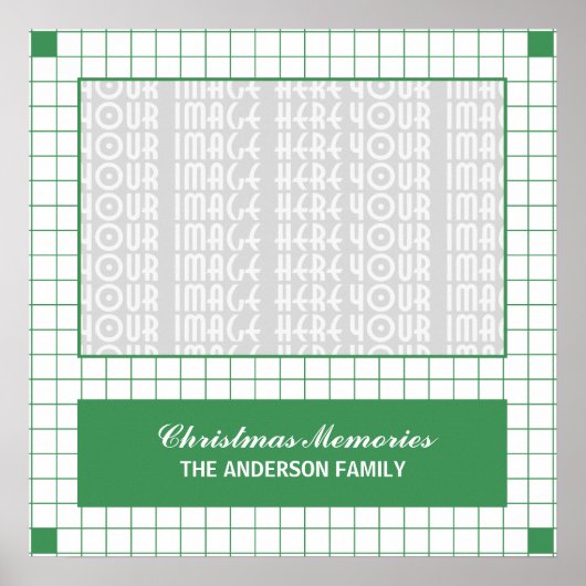 Poster Grille verte (Devant)