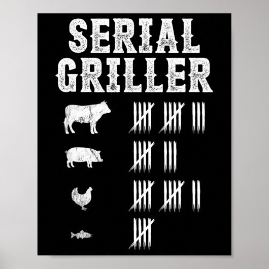 Poster Griller série Funny Grill Grill Bbq Master Fun (Devant)