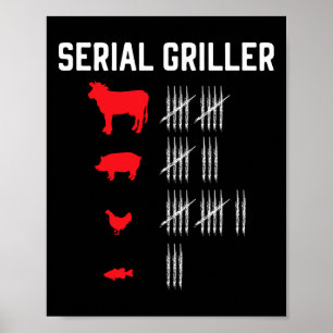 Poster Griller série Griller Grillmaster Rbecue Bbq