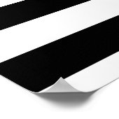 Poster Grilles noires modernes FAUX Gold Glitz et nom (Coin)