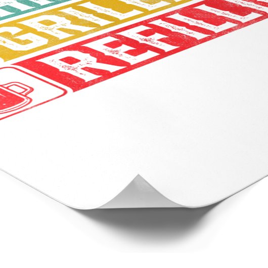 Poster Grillin Chillin Refillin Bbq Pit Meat Smoat Grill (Coin)