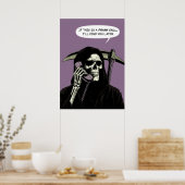 Poster Grim Reaper appel à la file d'attente vous trouver (Cuisine)