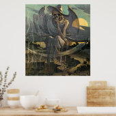 Poster Grim Reaper attend avec Scythe (Cuisine)