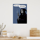 Poster Grim Reaper cesser de fumer est une décision grave (Cuisine)