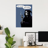 Poster Grim Reaper cesser de fumer est une décision grave (Bureau à domicile)