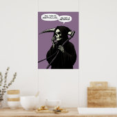 Poster Grim Reaper la métaphore de la mort (Cuisine)