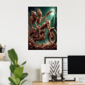 Poster Grimbone et Skulldust, monté leur grand hélico (Bureau à domicile)