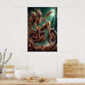 Poster Grimbone et Skulldust, monté leur grand hélico (Cuisine)