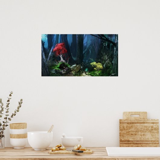 Poster Grimoire : Manastorm Concept Art - Forest Scene (Cuisine)
