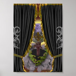Poster Grimoires Infestés de Nécromancie & Malédictions I