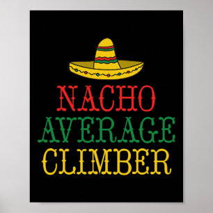 Poster Grimpeur d'arbre Nacho moyen grimpeur de roche