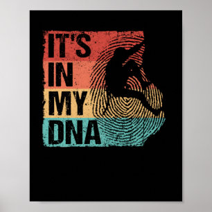 Poster grimpeur de rocher grimpeur de Boulder