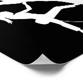 Poster grimpeur d'escalade Rock Climber Less Talk More Ch (Coin)