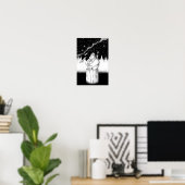 Poster Grimpeur par une nuit étoilée. (Bureau à domicile)