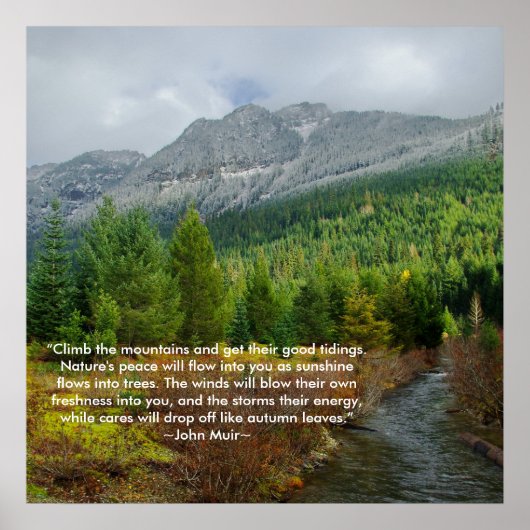 Poster Grimpez dans les montagnes (Devant)