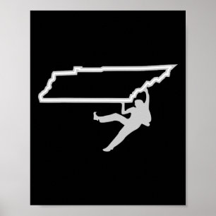 Poster Grimpez l'État du Tennessee pour les grimpeurs de