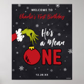 Poster Grinch C'est un Mean un 1er anniversaire (Devant)