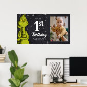 Poster Grinch Chalkboard Anniversaire (Bureau à domicile)
