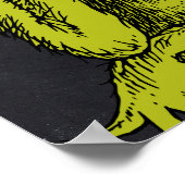 Poster Grinch Chalkboard Anniversaire (Coin)