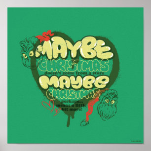 Poster Grinch Citation de Noël