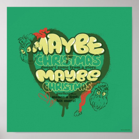 Poster Grinch | Citation de Noël (Devant)