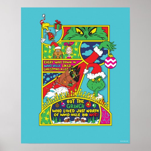 Poster Grinch | Graphique de bande dessinée (Devant)