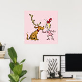 Poster Grinch | Max et Cindy Lou Who (Bureau à domicile)