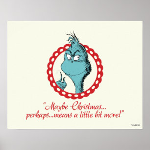Poster Grinch Peut-être Noël…