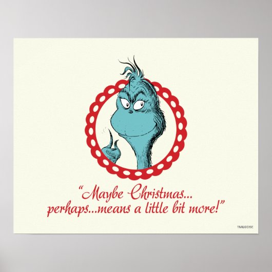 Poster Grinch | Peut-être Noël… (Devant)
