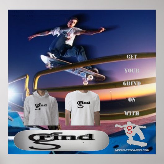 Poster Grind de I'm G Skateboards (Devant)