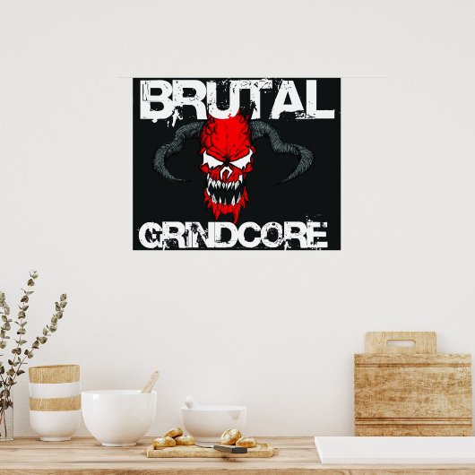 Poster Grindcore brutal (Cuisine)