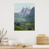 Poster Grindelwald et Wetterhorn (Cuisine)