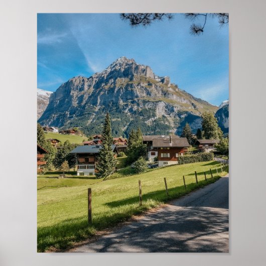 Poster Grindelwald, Jungfrau Region Suisse Imprimer (Devant)