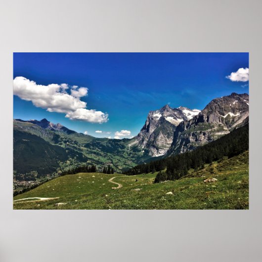 Poster Grindelwald Suisse (Devant)