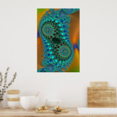 Poster Grinding Les Engrenages Coloré Fractal Abstrait (Cuisine)