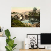 Poster Grindleford Bridge, Derbyshire, Angleterre (Bureau à domicile)