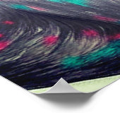 Poster Gris Abstrait Dessin avec couleurs vives Personnal (Coin)