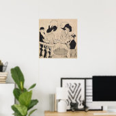 Poster Gris - Au Music Hall (Restaurant Au) (Bureau à domicile)