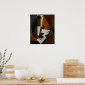 Poster Gris - Cafetière (Cuisine)