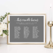 Poster Gris Cette Bougie Brûle Le Mémorial De Réunion De 