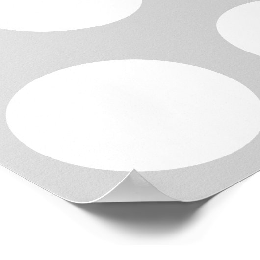 Poster Gris clair avec points (Coin)