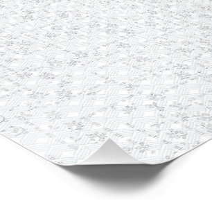 Poster Gris Clair Floral Géométrique Motif Été Moderne
